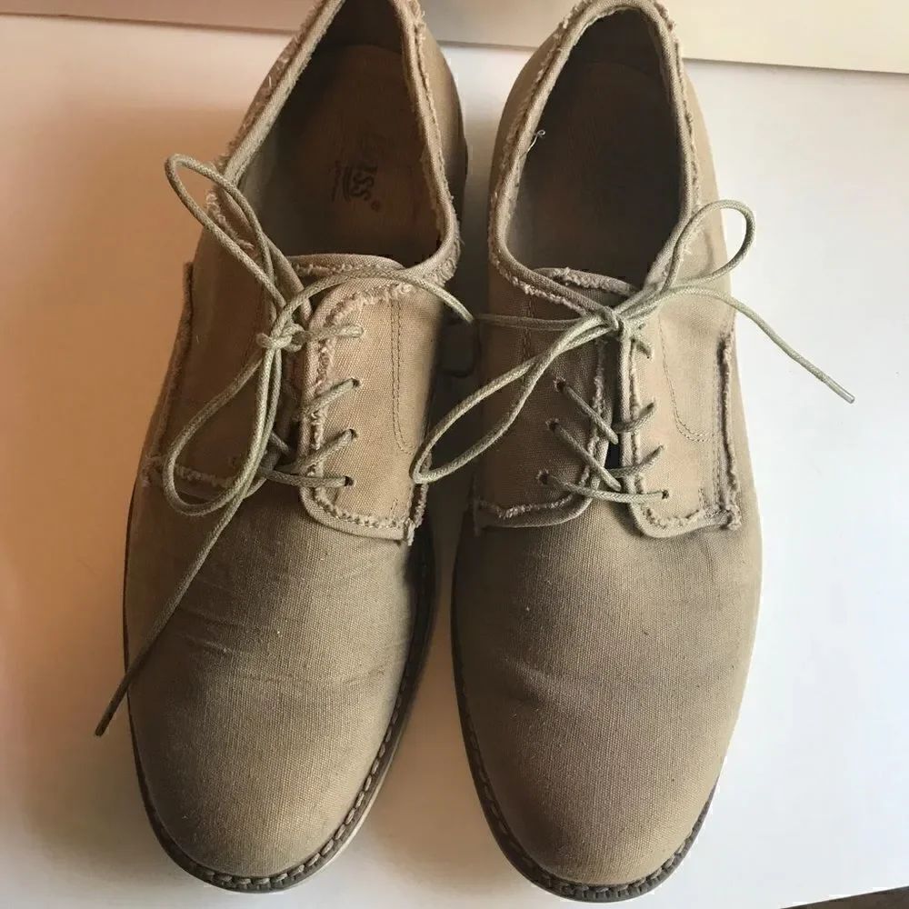 Men's Bass Buck Oxfords Size 11.5 In Tan